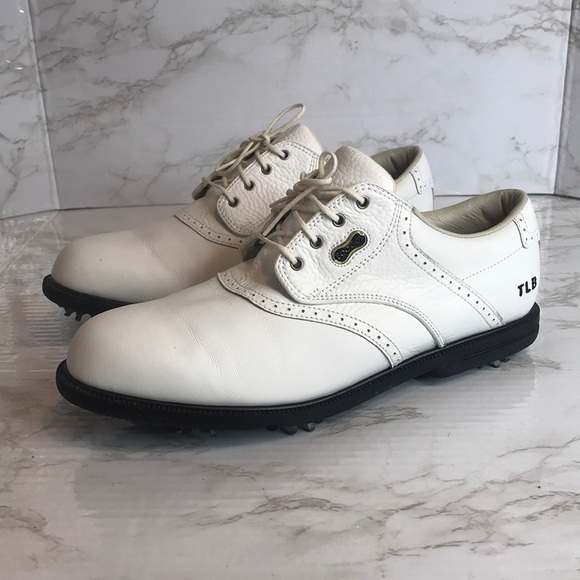 Footjoy white my joys outdoor golf shoes size 10 M - Picture 1 of 9
